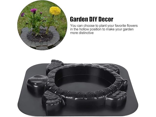 Tuinlandschap schildpadvormige kleurrijke vloertegels - afbeelding 2 van  4