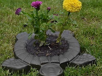 Tuinlandschap schildpadvormige kleurrijke vloertegels - afbeelding 3 van  4