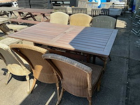 Tuinmeubel met stoelen - afbeelding 1 van  2