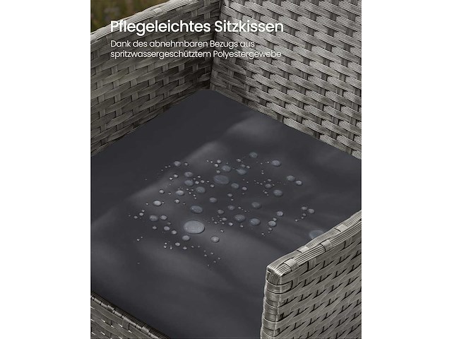 Tuinmeubelset - 4 stukken. - afbeelding 5 van  6