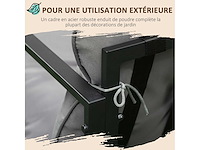 Tuinmeubilair, 4 kamers voor 4 personen met een 2-persoons bank, 2 fauteuils en 1 grijze salontafel - afbeelding 2 van  3