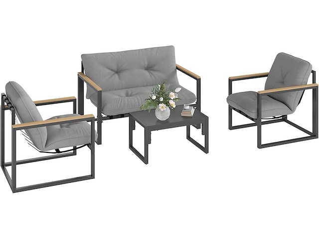 Tuinmeubilair set voor 4 personen - afbeelding 2 van  6