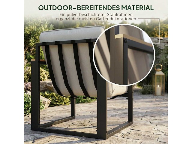 Tuinmeubilair set voor 4 personen - afbeelding 4 van  6
