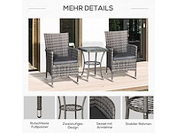 Tuinmeubilair, terrasmeubilair met bijzettafeltje - afbeelding 5 van  8