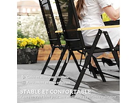 Tuinmeubilair voor 6 personen, aluminium frame - afbeelding 7 van  8