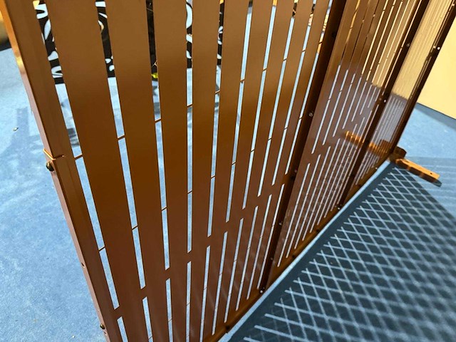 Tuinpaneel tuinwand metaal 180x55x125cm - afbeelding 4 van  4