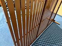 Tuinpaneel tuinwand metaal 180x55x125cm - afbeelding 4 van  4