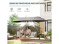 Tuinparasol buiten 4,6 x 2,7 m - afbeelding 4 van  6