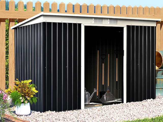 Tuinschuur 3,6 m² - gereedschapsschuur met funderingsset - afbeelding 1 van  10