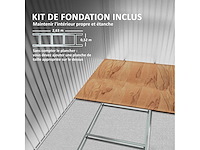 Tuinschuur 3,6 m² - gereedschapsschuur met funderingsset - afbeelding 7 van  10