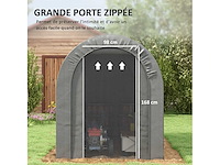 Tuinschuur, buitenopslag, tent, fietsenschuur, garage voor fiets - afbeelding 7 van  8