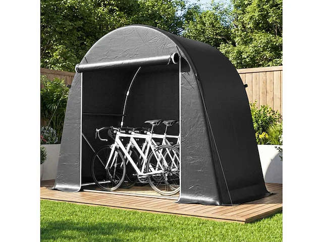 Tuinschuurtje, waterdichte opbergtent, motorfietsschuilplaats, rolluikendeur - afbeelding 1 van  5