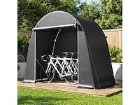 Tuinschuurtje, waterdichte opbergtent, motorfietsschuilplaats, rolluikendeur