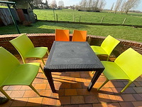 Tuinset 1 tafel 6 stoelen - afbeelding 5 van  5
