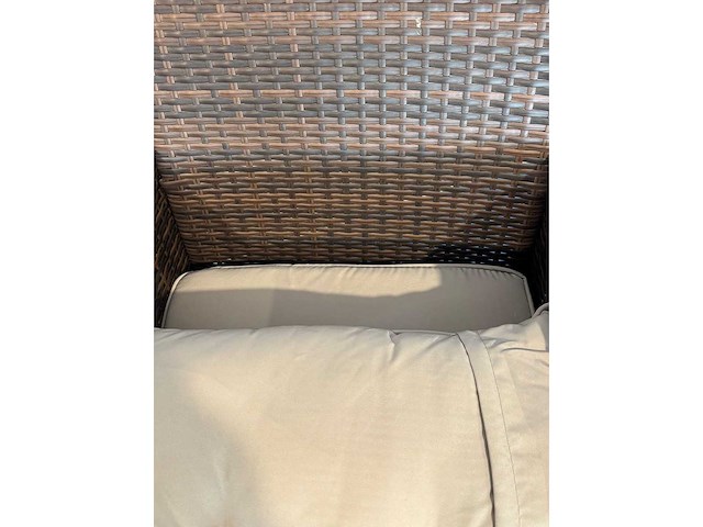 Tuinset 88679- 2 stoelen met poef en tafel - afbeelding 4 van  5