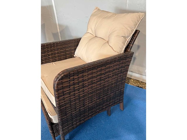 Tuinset 88679 2 stoelen met poef en tafel - afbeelding 3 van  5