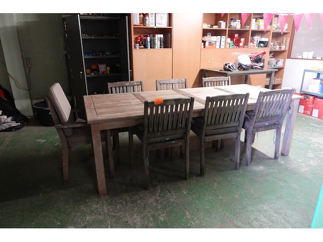 Tuinset in hout - afbeelding 1 van  3