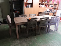 Tuinset in hout - afbeelding 1 van  3