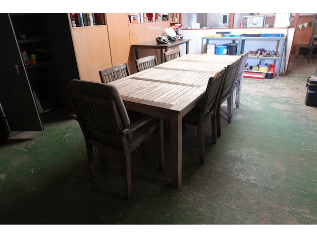 Tuinset in hout - afbeelding 2 van  3