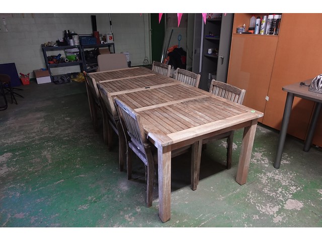 Tuinset in hout - afbeelding 3 van  3