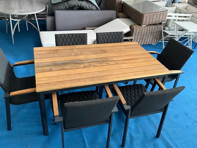 Tuinset met 6stoelen - afbeelding 1 van  4