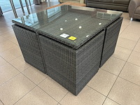 Tuinset met tafel en 4 stoelen