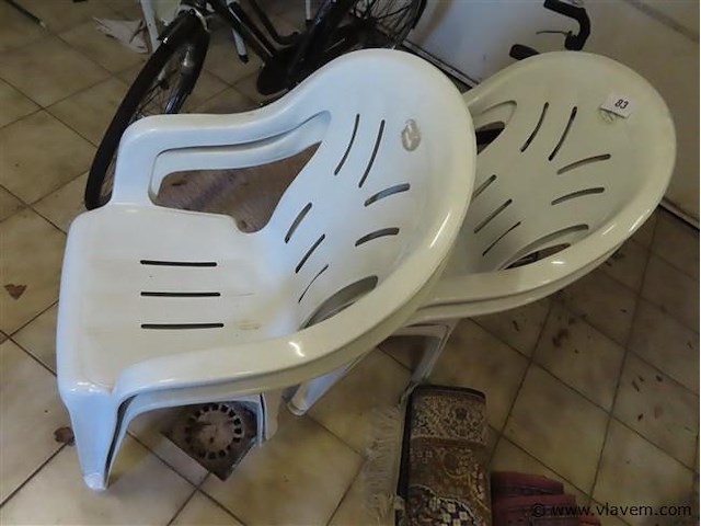 Tuinstoelen kunststof 4 stuks - afbeelding 1 van  3