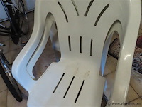 Tuinstoelen kunststof 4 stuks - afbeelding 2 van  3