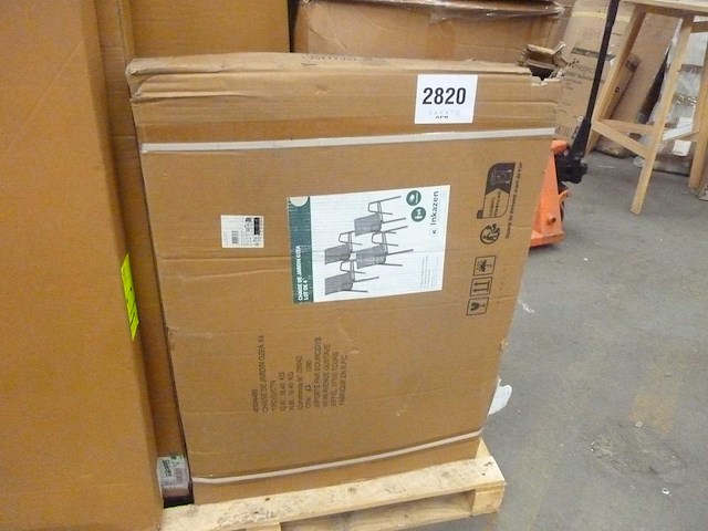 Tuinstoelen van textiel en rattan - set van 4 - afbeelding 2 van  10