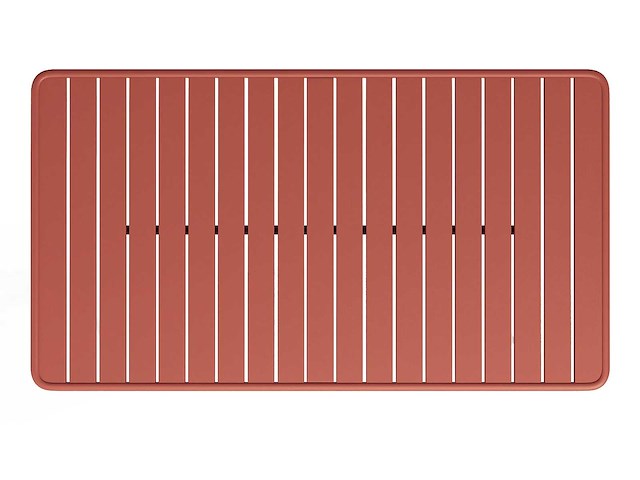 Tuintafel - l.160 cm terracotta metaal - afbeelding 4 van  6