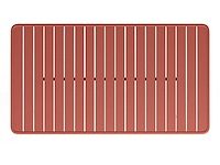 Tuintafel - l.160 cm terracotta metaal - afbeelding 4 van  6