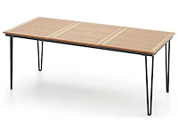 Tuintafel -(natuurlijk/zwart) - afbeelding 2 van  6