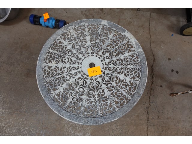 Tuintafel (1 poot vast te zetten) diameter 65cm - afbeelding 3 van  3