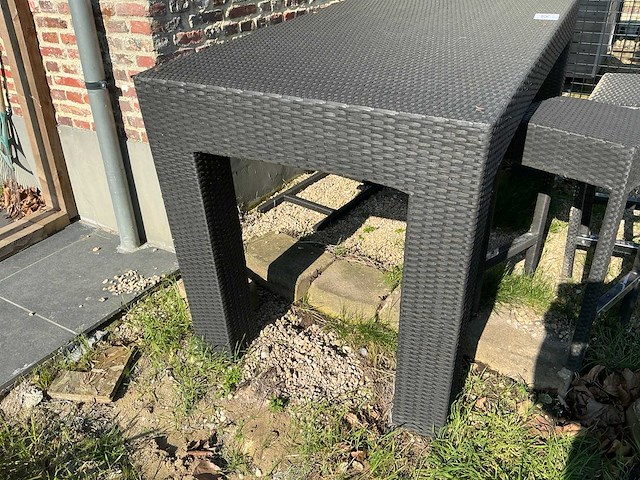 Tuintafel + 3x barkruk - afbeelding 2 van  2