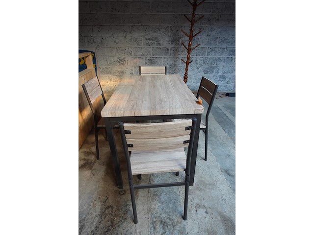Tuintafel + 4x stoel - afbeelding 2 van  3