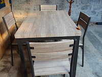 Tuintafel + 4x stoel - afbeelding 2 van  3