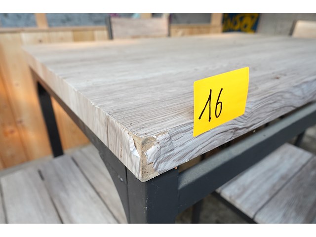 Tuintafel + 4x stoel - afbeelding 3 van  3