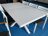 Tuintafel alu uittrekbaar met 6stoelen - afbeelding 2 van  3