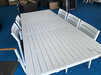 Tuintafel alu uittrekbaar met 6stoelen - afbeelding 3 van  3