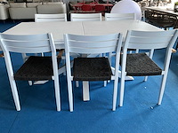 Tuintafel alu uittrekbaar met 6stoelen - afbeelding 1 van  4