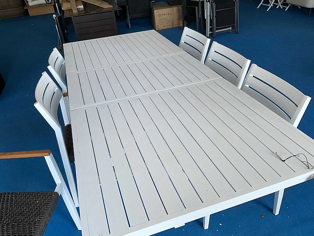Tuintafel alu uittrekbaar met 6stoelen - afbeelding 4 van  4