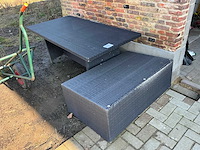 Tuintafel + bijzettafel - afbeelding 1 van  5