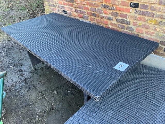 Tuintafel + bijzettafel - afbeelding 2 van  5