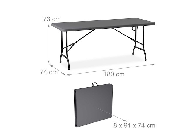 Tuintafel en 2 banken opgesteld - afbeelding 4 van  5