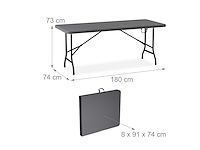 Tuintafel en 2 banken opgesteld - afbeelding 4 van  5
