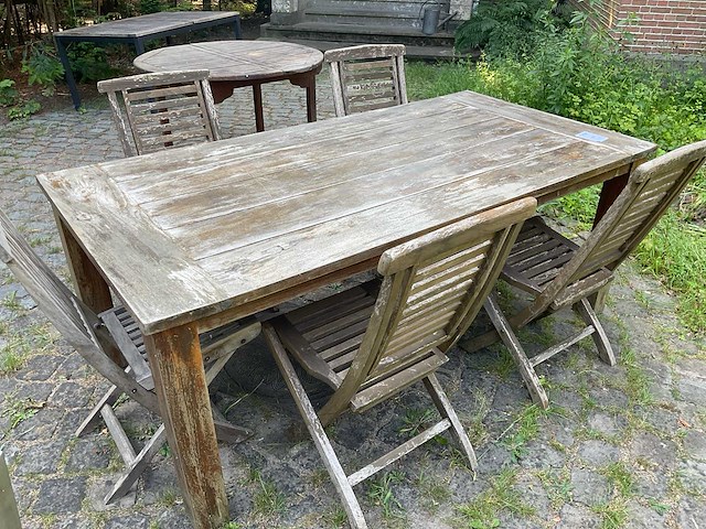 Tuintafel met 5 stoelen - afbeelding 1 van  2