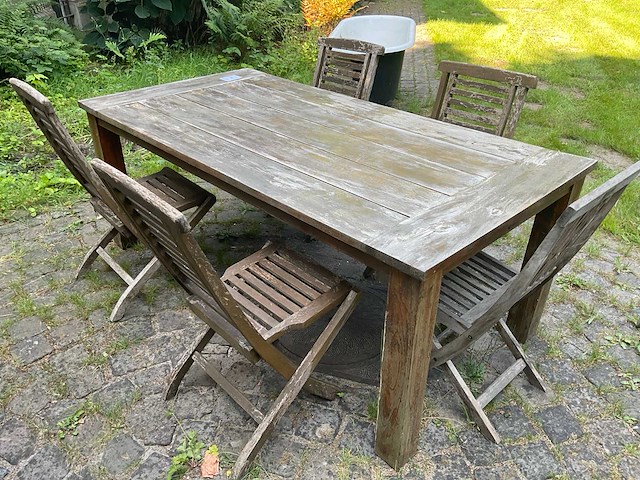 Tuintafel met 5 stoelen - afbeelding 2 van  2