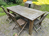 Tuintafel met 5 stoelen - afbeelding 2 van  2