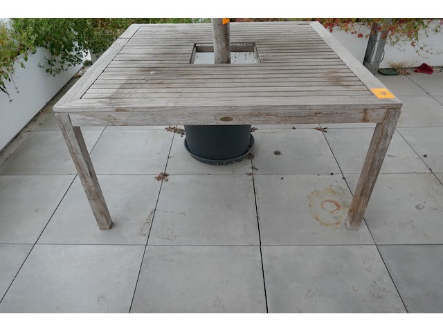 Tuintafel + opbergbank + kussens - afbeelding 2 van  3