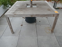 Tuintafel + opbergbank + kussens - afbeelding 2 van  3